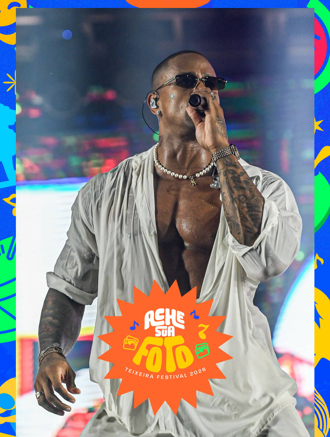 Capa do álbum de fotos do terceiro dia da Festa da Cidade