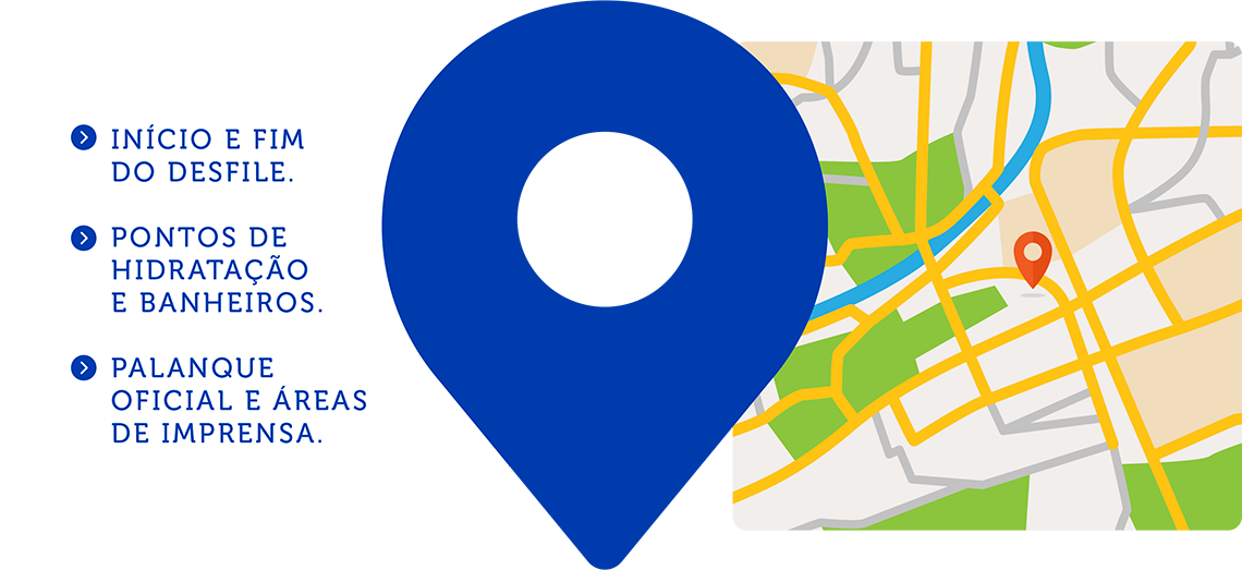 Mapa ilustrado do circuito