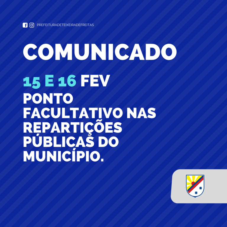 Carnaval: Prefeitura decreta ponto facultativo nas repartições públicas nos dias 15 e 16/02