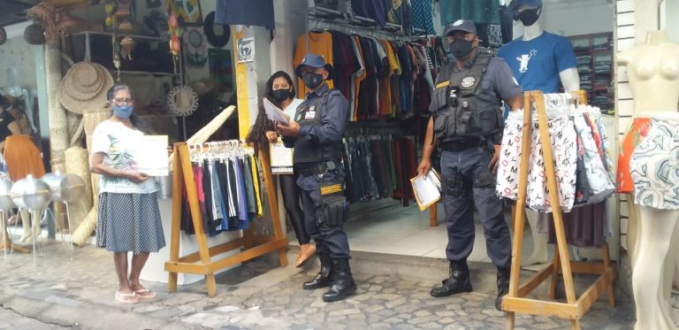 Guarda Municipal e Vigilância Sanitária continuam fiscalizações educativas no centro de Teixeira de Freitas