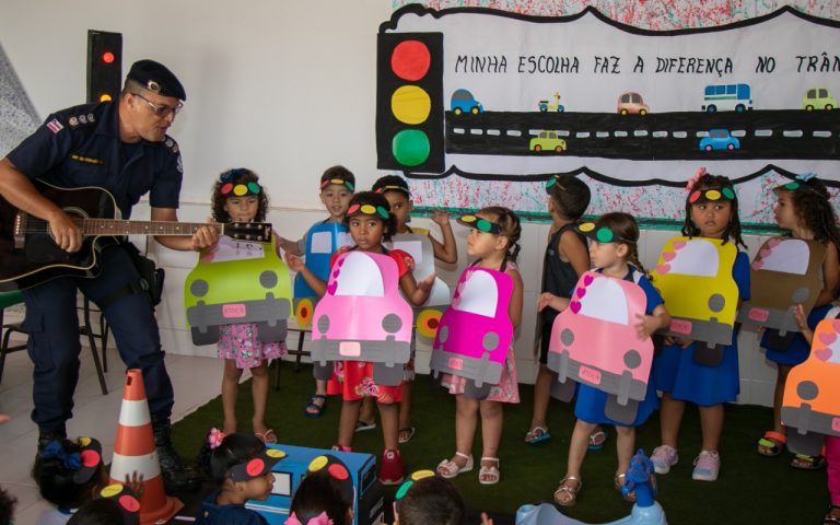 Semana Nacional de Trânsito: Prefeitura realiza atividade de conscientização na Creche Municipal Braz nesta quinta (22)