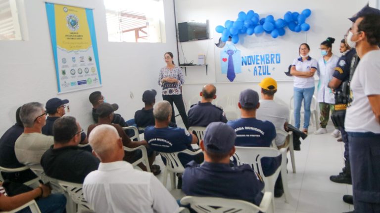 Novembro Azul: saiba como foi o evento voltado a conscientização do câncer de próstata aos guardas municipais de Teixeira de Freitas