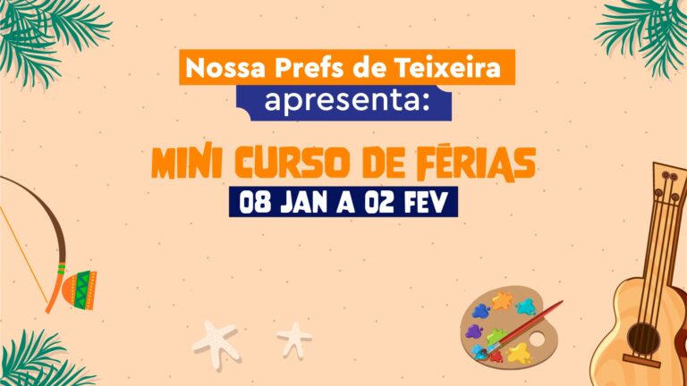 Inscrições para o Mini Curso de Férias ocorrem até o dia 05; conheça as modalidades