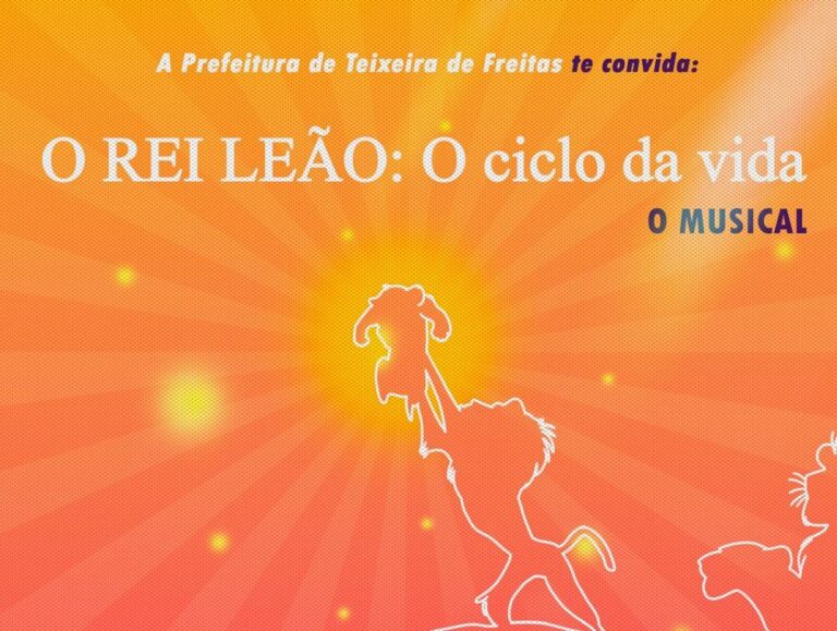 ‘40 Anos em 40 Dias’: Prefeitura de Teixeira de Freitas irá celebrar a cultura e talento local com espetáculo ‘O Rei Leão’