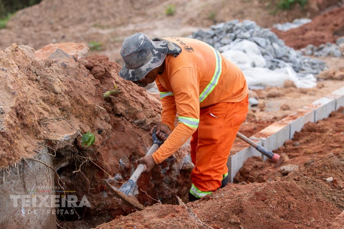 Visão geral da Ladeira com nova pavimentação