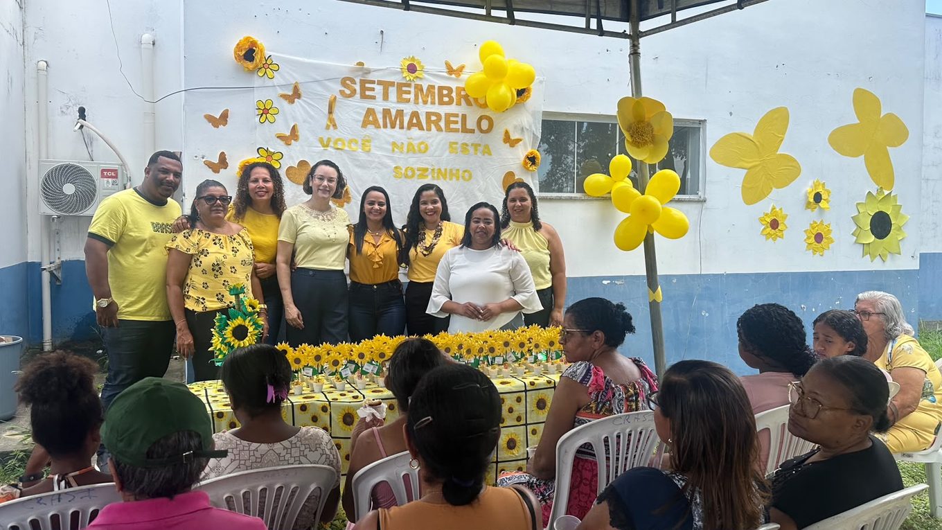 Ação de Setembro Amarelo promovida pela Prefeitura de Teixeira de Freitas
