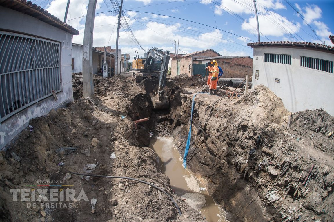 Trechos da rede de drenagem